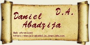 Daniel Abadžija vizit kartica